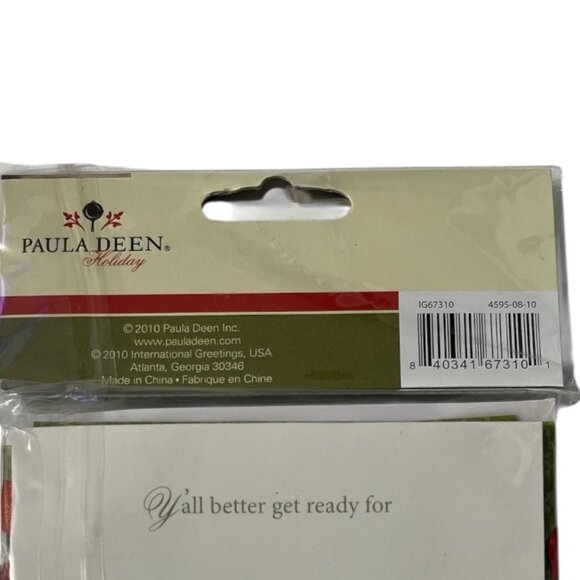 Lot of 2 Paula Deen Holiday Invitation Cards – Set of 8 with Envelopes – New Sea - Picture 4 of 5